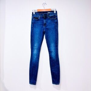GAP Women's Skinny Jeans‎ Blue Medium Wash Stretch Denim | Size 25
